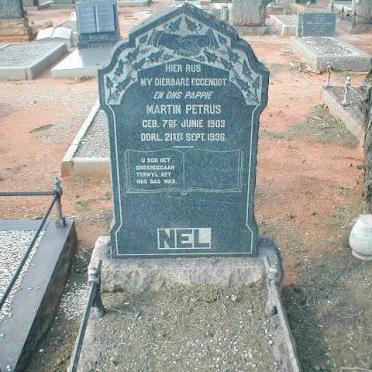 NEL Martin Petrus 1903-1936