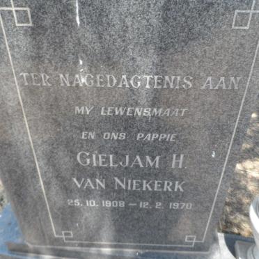 NIEKERK Gieljam H., van 1908-1970