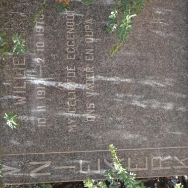 NIEKERK Willie, van 1913-1970