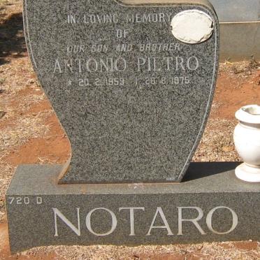 NOTARO Antonio Pietro 1959-1975