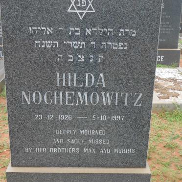 NOCHEMOWITZ Hilda 1926-1997