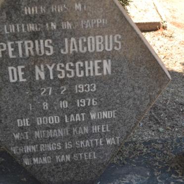 NYSSCHEN Petrus Jacobus, de 1933-1976