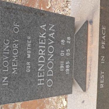 O'DONOVAN Hendrieka 1911-1985