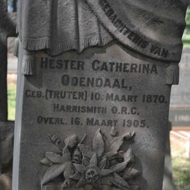ODENDAAL Hester Catherina nee TRUTER 1870-1905