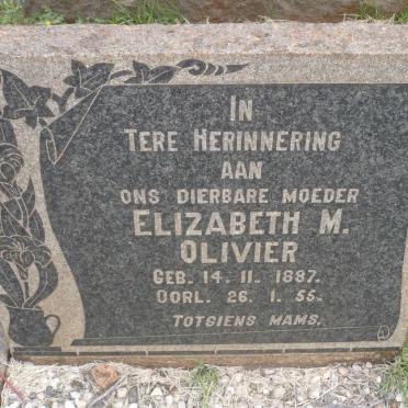 OLIVIER Elizabeth M. 1887-1955