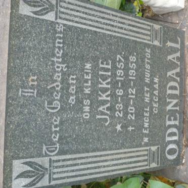 ODENDAAL Jakkie 1957-1958