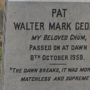 PATTERSON Pat Walter Mark George -1959