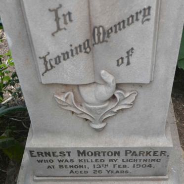 PARKER Ernest Morton -1904