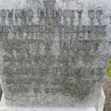 PERKINS Hetty Mary 1925-1928