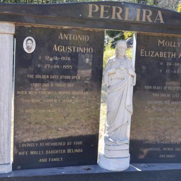 PEREIRA Antonio Agustinho 1926-1995 &amp; Molly Elizabeth Arde 1931-2011