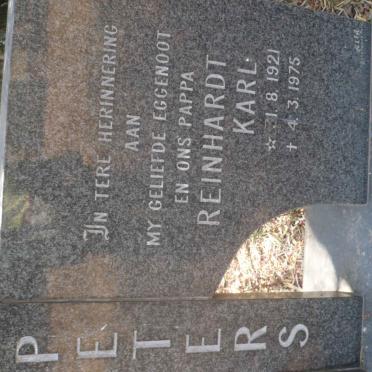 PETERS Reinhardt Karl 1921-1975