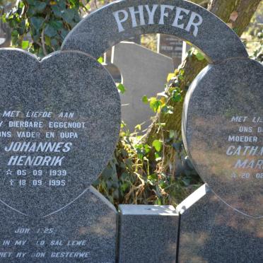PHYFER Johannes Hendrik 1939-1995 &amp; Catharina Maria 1940-