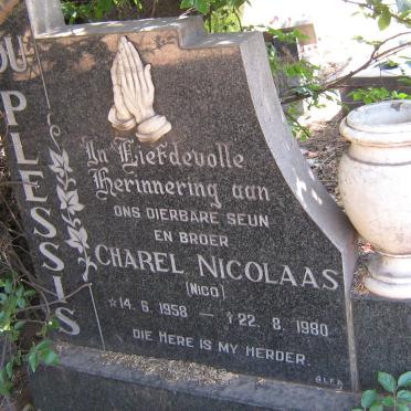PLESSIS Charel Nicolaas, du 1958-1980