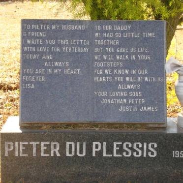 PLESSIS Pieter, du 1952-1993
