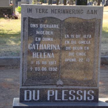PLESSIS Catharina Helena, du 1917-1992