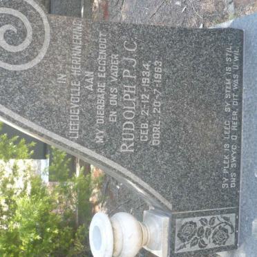 POTGIETER Rudolph P.J.C. 1934-1963