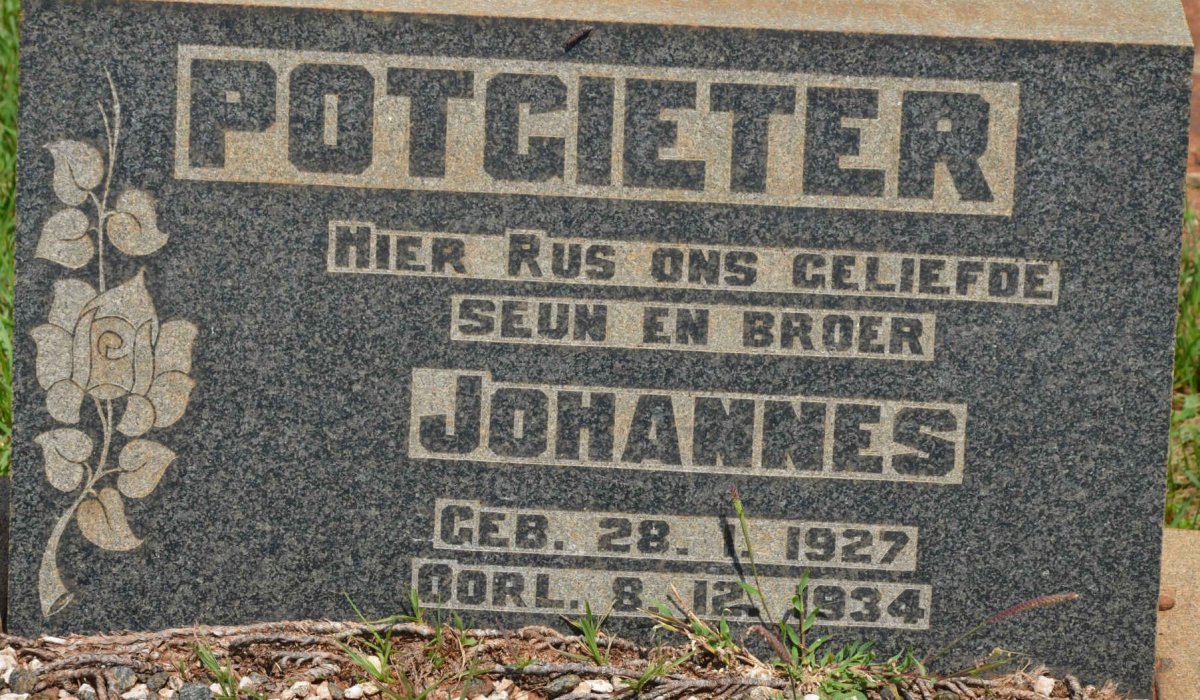 POTGIETER Johannes 1927-1934