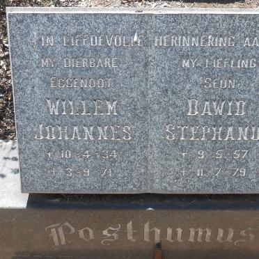 POSTHUMUS Willem Johannes 1934-1971 :: POSTHUMUS Dawid Stephanus 1957-1979