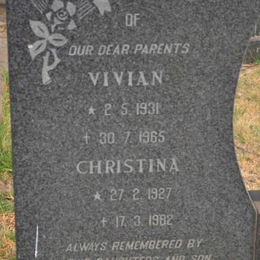 PREEZ Vivian, du 1931-1965 &amp; Christina 1927-1982