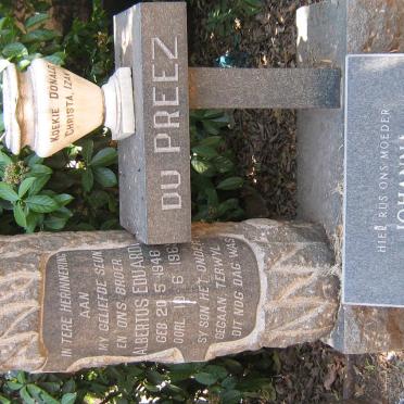 PREEZ Albertus Eduard, du 1946-196? :: DU PREEZ Johanna Albertina 1908-1975