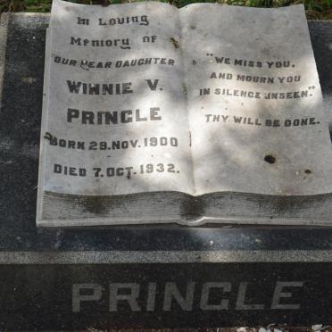PRINGLE Winnie V. 1900-1932 :: PRINGLE Charles Alexander 1909-1974