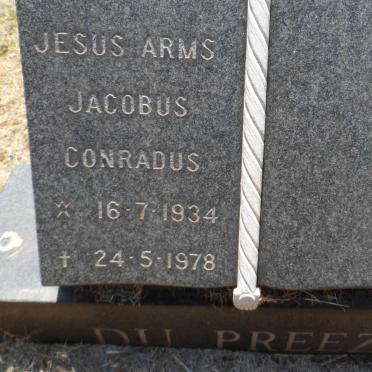 PREEZ Jacobus Conradus, du 1934-1978