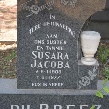 PREEZ Susara Jacoba, du 1905-1977