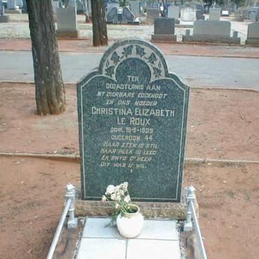 ROUX Christina Elizabeth, le  -1939