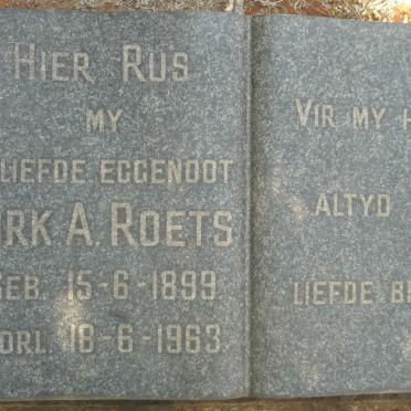 ROETS Dirk A. 1899-1963