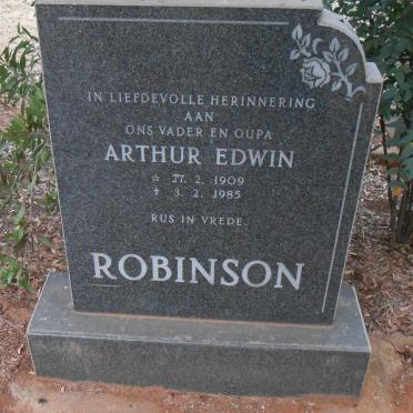 ROBINSON Arthur Edwin 1909-1985