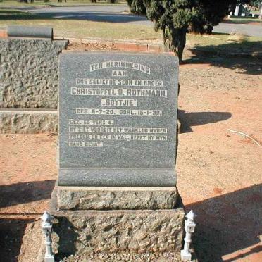 ROTHMANN Christoffel H. 1920-1938