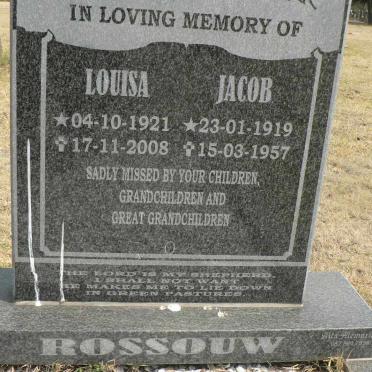 ROSSOUW Jacob 1919-1957 &amp; Louisa 1921-2008