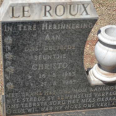 ROUX Christo, le 1985-1985