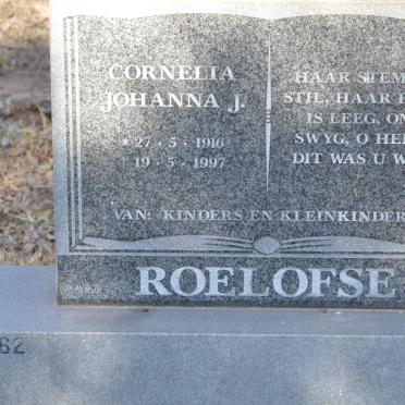 ROELOFSE Cornelia Johanna J. 1916-1997