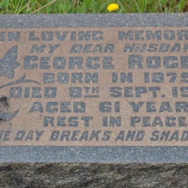 ROGER George 1875-1935