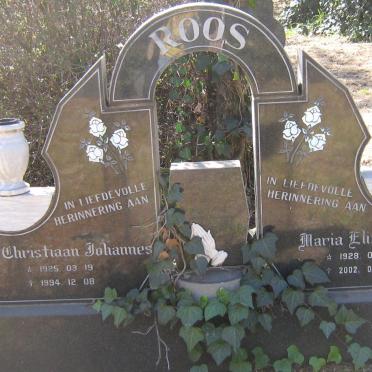 ROOS Izak Christiaan Johannes 1925-1994 &amp; Maria Elizabeth 1928-2002
