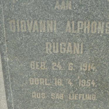 RUGANI Giovanni Alphonso 1914-1954