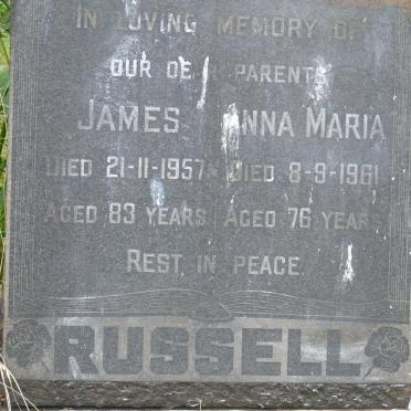 RUSSELL James -1957 &amp; Anna Maria -1961