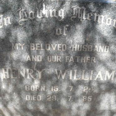 SAUNDERS Henry William 1924-1985 &amp; Hendrina Maria 1925-