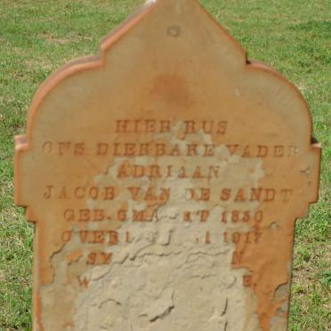 SANDT Adriaan Jacob, van de 1850-1917