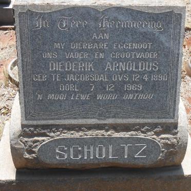 SCHOLTZ Diederik Arnoldus 1890-1969