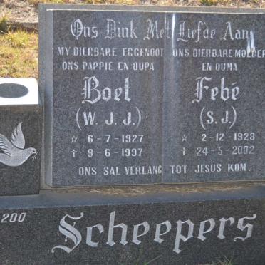 SCHEEPERS W.J.J. 1927-1997 &amp; S.J. 1928-2002