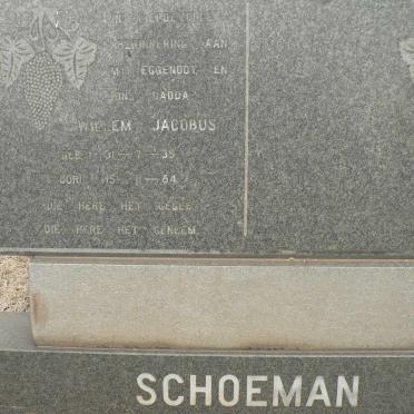 SCHOEMAN Willem Jacobus 1935-1984