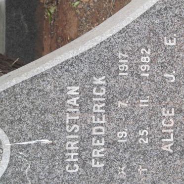 SMITH Christian Frederick 1917-1982 &amp; Alice J.E. 1915-