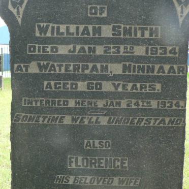 SMITH William -1934 &amp; Florence -1957