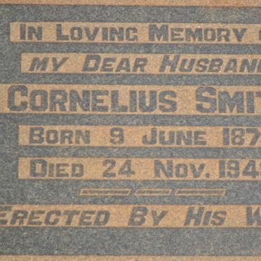 SMITH Cornelius 1876-1943