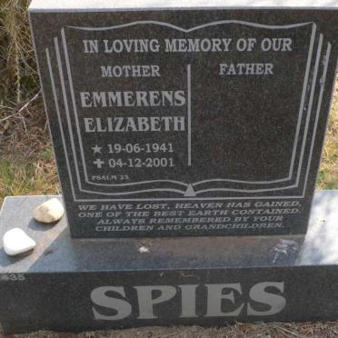 SPIES Emmerens Elizabeth 1941-2001