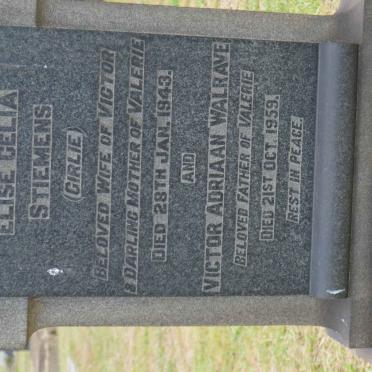 STIEMENS Victor Adriaan Walrave -1959 &amp; Elise Celia -1943