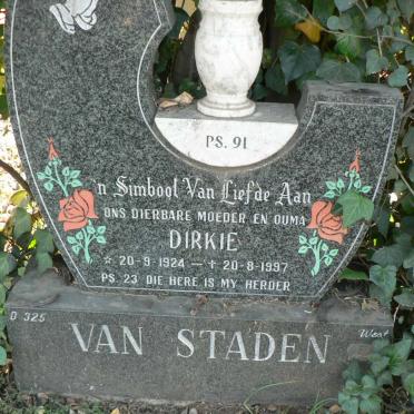 STADEN Dirkie, van 1924-1997