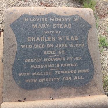 STEAD Mary -1931